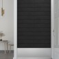 Wandpaneele 12 Stk. Schwarz 60x15 cm Samt 1,08 m² Wandpaneele 12 Stk. Schwarz 60x15 cm Samt 1,08 m²