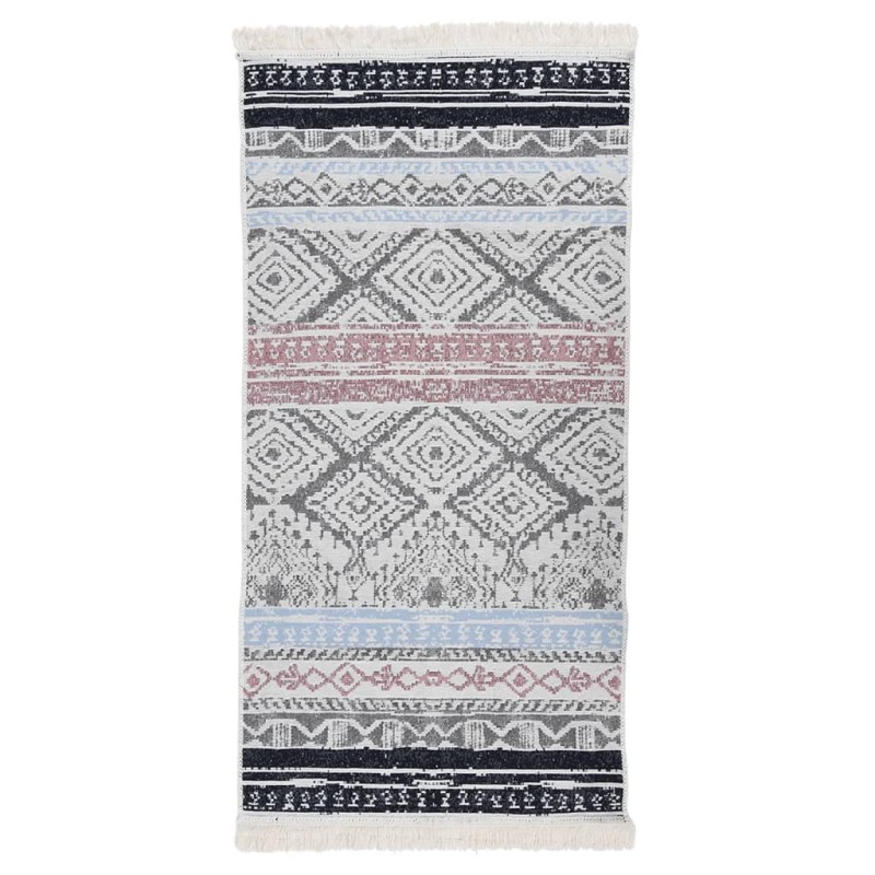 vidaXL Teppich Rosa und Aquamarin 80x150 cm Baumwolle vidaXL Teppich Rosa und Aquamarin 80x150 cm Baumwolle