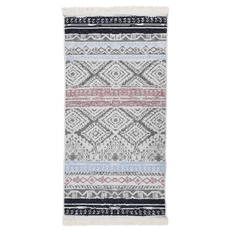 vidaXL Teppich Rosa und Aquamarin 80x150 cm Baumwolle