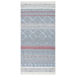vidaXL Teppich Rosa und Aquamarin 80x150 cm Baumwolle