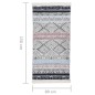 vidaXL Teppich Rosa und Aquamarin 80x150 cm Baumwolle vidaXL Teppich Rosa und Aquamarin 80x150 cm Baumwolle