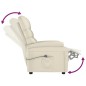 vidaXL Relaxsessel Elektrisch Creme Kunstleder vidaXL Relaxsessel Elektrisch Creme Kunstleder