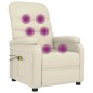 vidaXL Massagesessel Elektrisch Creme Kunstleder vidaXL Massagesessel Elektrisch Creme Kunstleder