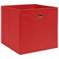 vidaXL Aufbewahrungsboxen 10 Stk. Rot 32x32x32 cm Stoff vidaXL Aufbewahrungsboxen 10 Stk. Rot 32x32x32 cm Stoff