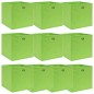 vidaXL Aufbewahrungsboxen 10 Stk. Grün 32x32x32 cm Stoff vidaXL Aufbewahrungsboxen 10 Stk. Grün 32x32x32 cm Stoff