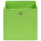 vidaXL Aufbewahrungsboxen 10 Stk. Grün 32x32x32 cm Stoff vidaXL Aufbewahrungsboxen 10 Stk. Grün 32x32x32 cm Stoff