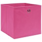 vidaXL Aufbewahrungsboxen 10 Stk. Rosa 32x32x32 cm Stoff vidaXL Aufbewahrungsboxen 10 Stk. Rosa 32x32x32 cm Stoff