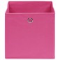vidaXL Aufbewahrungsboxen 10 Stk. Rosa 32x32x32 cm Stoff vidaXL Aufbewahrungsboxen 10 Stk. Rosa 32x32x32 cm Stoff