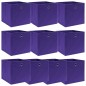 vidaXL Aufbewahrungsboxen 10 Stk. Lila 32x32x32 cm Stoff vidaXL Aufbewahrungsboxen 10 Stk. Lila 32x32x32 cm Stoff