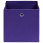 vidaXL Aufbewahrungsboxen 10 Stk. Lila 32x32x32 cm Stoff vidaXL Aufbewahrungsboxen 10 Stk. Lila 32x32x32 cm Stoff