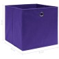 vidaXL Aufbewahrungsboxen 10 Stk. Lila 32x32x32 cm Stoff vidaXL Aufbewahrungsboxen 10 Stk. Lila 32x32x32 cm Stoff