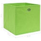 vidaXL Aufbewahrungsboxen 4 Stk. Grün 32x32x32 cm Stoff vidaXL Aufbewahrungsboxen 4 Stk. Grün 32x32x32 cm Stoff