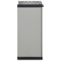 vidaXL Mülltonnenbox Grau und Schwarz 68x40x85 cm PP vidaXL Mülltonnenbox Grau und Schwarz 68x40x85 cm PP