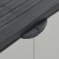 vidaXL Mülltonnenbox Grau und Schwarz 68x40x85 cm PP vidaXL Mülltonnenbox Grau und Schwarz 68x40x85 cm PP