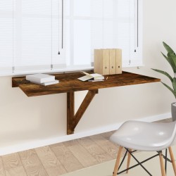 vidaXL Wand-Klapptisch Räuchereiche 100x60x56 cm Holzwerkstoff