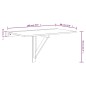 vidaXL Wand-Klapptisch Räuchereiche 100x60x56 cm Holzwerkstoff vidaXL Wand-Klapptisch Räuchereiche 100x60x56 cm Holzwerkstoff