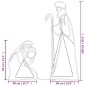 vidaXL LED-Silhouette Maria und Josef 264 LEDs 40x55&38x100 cm vidaXL LED-Silhouette Maria und Josef 264 LEDs 40x55&38x100 cm