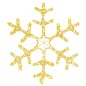 vidaXL LED-Silhouette Schneeflocke 144 LEDs Warmweiß 59x59 cm vidaXL LED-Silhouette Schneeflocke 144 LEDs Warmweiß 59x59 cm