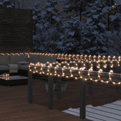 vidaXL Lichtschlauch 480 LEDs Warmweiß 20 m PVC