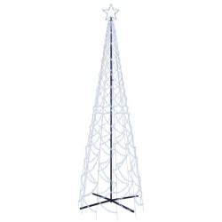 LED-Weihnachtsbaum Kegelform Kaltweiß 500 LEDs 100x300 cm
