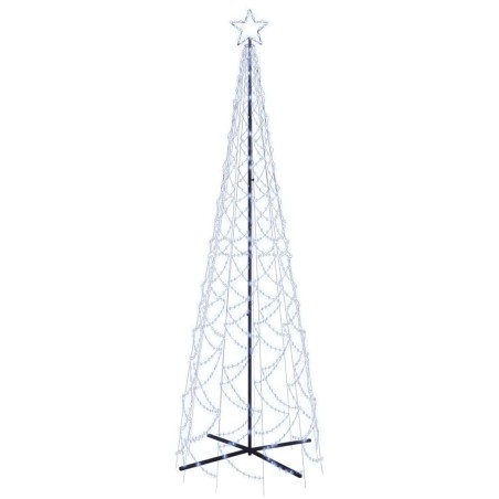 LED-Weihnachtsbaum Kegelform Kaltweiß 500 LEDs 100x300 cm