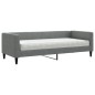 vidaXL Tagesbett mit Matratze Dunkelgrau 80x200 cm Stoff vidaXL Tagesbett mit Matratze Dunkelgrau 80x200 cm Stoff