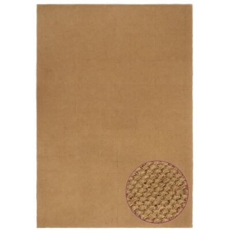 vidaXL Teppich 120x180 cm Jute Rechteckig