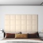 Wandpaneele 12 Stk. Creme 30x30 cm Samt 1,08 m² Wandpaneele 12 Stk. Creme 30x30 cm Samt 1,08 m²