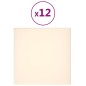 Wandpaneele 12 Stk. Creme 30x30 cm Samt 1,08 m² Wandpaneele 12 Stk. Creme 30x30 cm Samt 1,08 m²