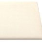 Wandpaneele 12 Stk. Creme 30x30 cm Samt 1,08 m² Wandpaneele 12 Stk. Creme 30x30 cm Samt 1,08 m²