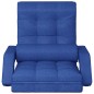 vidaXL Bodenstuhl Klappbar mit Schlaffunktion Blau Stoff vidaXL Bodenstuhl Klappbar mit Schlaffunktion Blau Stoff