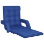 vidaXL Bodenstuhl Klappbar mit Schlaffunktion Blau Stoff vidaXL Bodenstuhl Klappbar mit Schlaffunktion Blau Stoff