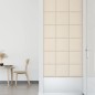 Wandpaneele 12 Stk. Creme 30x30 cm Samt 1,08 m² Wandpaneele 12 Stk. Creme 30x30 cm Samt 1,08 m²