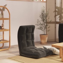 vidaXL Bodenstuhl Faltbar Schwarz Stoff