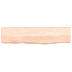 vidaXL Wandregal 40x10x6 cm Massivholz Eiche Unbehandelt