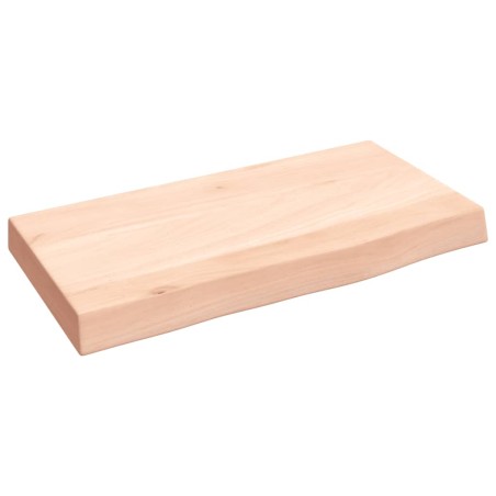 vidaXL Wandregal 40x20x4 cm Massivholz Eiche Unbehandelt