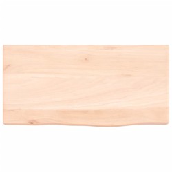 vidaXL Wandregal 40x20x4 cm Massivholz Eiche Unbehandelt