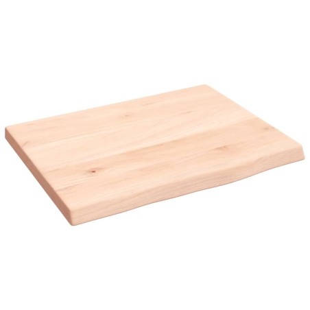 vidaXL Wandregal 40x30x2 cm Massivholz Eiche Unbehandelt