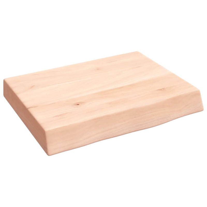 vidaXL Wandregal 40x30x6 cm Massivholz Eiche Unbehandelt vidaXL Wandregal 40x30x6 cm Massivholz Eiche Unbehandelt