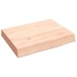 vidaXL Wandregal 40x30x6 cm Massivholz Eiche Unbehandelt vidaXL Wandregal 40x30x6 cm Massivholz Eiche Unbehandelt