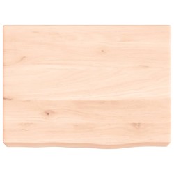 vidaXL Wandregal 40x30x6 cm Massivholz Eiche Unbehandelt