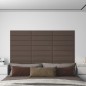 Wandpaneele 12 Stk. Taupe 60x15 cm Stoff 1,08 m² Wandpaneele 12 Stk. Taupe 60x15 cm Stoff 1,08 m²
