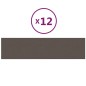 Wandpaneele 12 Stk. Taupe 60x15 cm Stoff 1,08 m² Wandpaneele 12 Stk. Taupe 60x15 cm Stoff 1,08 m²