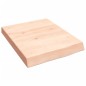 vidaXL Wandregal 40x50x(2-6) cm Massivholz Eiche Unbehandelt vidaXL Wandregal 40x50x(2-6) cm Massivholz Eiche Unbehandelt