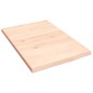 vidaXL Wandregal 40x60x2 cm Massivholz Eiche Unbehandelt vidaXL Wandregal 40x60x2 cm Massivholz Eiche Unbehandelt