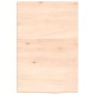 vidaXL Wandregal 40x60x2 cm Massivholz Eiche Unbehandelt vidaXL Wandregal 40x60x2 cm Massivholz Eiche Unbehandelt