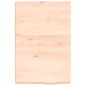 vidaXL Wandregal 40x60x6 cm Massivholz Eiche Unbehandelt vidaXL Wandregal 40x60x6 cm Massivholz Eiche Unbehandelt