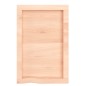 vidaXL Wandregal 40x60x6 cm Massivholz Eiche Unbehandelt vidaXL Wandregal 40x60x6 cm Massivholz Eiche Unbehandelt