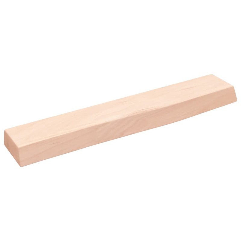vidaXL Wandregal 60x10x4 cm Massivholz Eiche Unbehandelt vidaXL Wandregal 60x10x4 cm Massivholz Eiche Unbehandelt