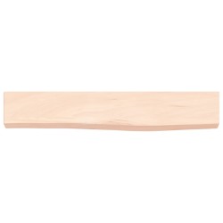 vidaXL Wandregal 60x10x4 cm Massivholz Eiche Unbehandelt